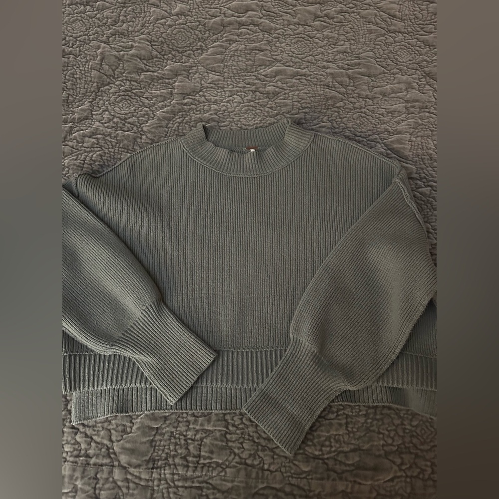 Free People Olive Green Sweater